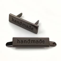 10Pcs Deepeel 35/40mm Handmade Metal Bag Label Handcraft Decorative Tags for Purse Buckles DIY Hardware Sewing Bags Accessories