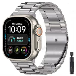 Metal Strap for Apple Watch 12 11 10 46mm 42mm Ultra 4/3/2 49mm Stainless Steel Wristband for IWatch 9 8 7 6 5 SE 45mm 41mm 44mm