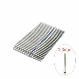 50 Pcs/Set Drill Bit Set for Nails Cutter Dental Diamond Grinding Polish Burs Dental Lab Polisher 2.35mm Shank Nail Tools