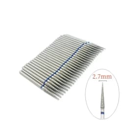50 Pcs/Set Drill Bit Set for Nails Cutter Dental Diamond Grinding Polish Burs Dental Lab Polisher 2.35mm Shank Nail Tools