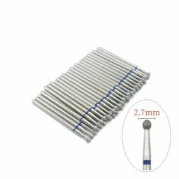 50 Pcs/Set Drill Bit Set for Nails Cutter Dental Diamond Grinding Polish Burs Dental Lab Polisher 2.35mm Shank Nail Tools