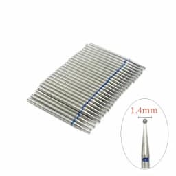 50 Pcs/Set Drill Bit Set for Nails Cutter Dental Diamond Grinding Polish Burs Dental Lab Polisher 2.35mm Shank Nail Tools