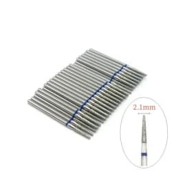 50 Pcs/Set Drill Bit Set for Nails Cutter Dental Diamond Grinding Polish Burs Dental Lab Polisher 2.35mm Shank Nail Tools