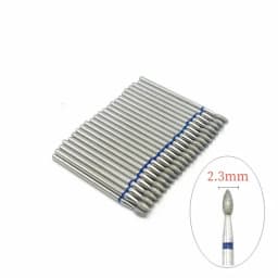50 Pcs/Set Drill Bit Set for Nails Cutter Dental Diamond Grinding Polish Burs Dental Lab Polisher 2.35mm Shank Nail Tools