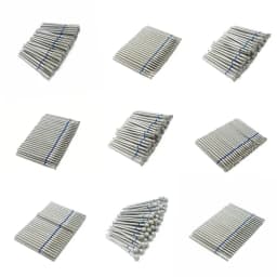 50 Pcs/Set Drill Bit Set for Nails Cutter Dental Diamond Grinding Polish Burs Dental Lab Polisher 2.35mm Shank Nail Tools