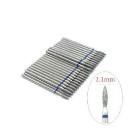 50 Pcs/Set Drill Bit Set for Nails Cutter Dental Diamond Grinding Polish Burs Dental Lab Polisher 2.35mm Shank Nail Tools