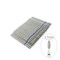 50 Pcs/Set Drill Bit Set for Nails Cutter Dental Diamond Grinding Polish Burs Dental Lab Polisher 2.35mm Shank Nail Tools