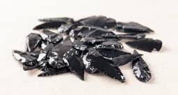 3PCS Natural Arrow Obsidian Quartz Material Evil Spirit Crystal Home Decor Reiki Healing Energy Stone DIY Jewelry Making