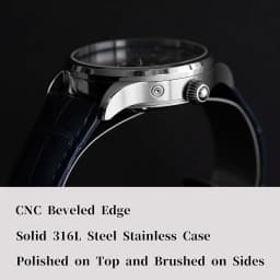 Sugess Mens Watch Limited Edition Moonphase 316L Stainless Steel Case Tianjin ST2528 Movement Luxury Gemstone Stars Dial Gift V3