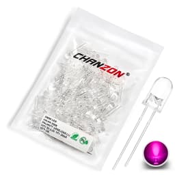 100pcs 5mm LED Diode 5 mm Ultra Bright Warm White Red Green Blue UV Purple Yellow Orange Pink 2V 3V Light Emitting Assorted Set