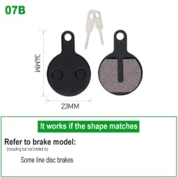1 Pair Bicycle Disc Brake Pads Semi-Metallic Hydrauli Disc Brake Pad for SHIMANO SRAM AVID HAYES Magura Formula and Scooter