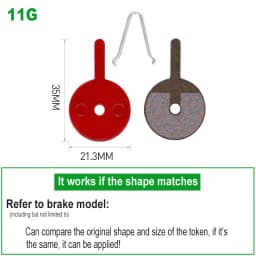 1 Pair Bicycle Disc Brake Pads Semi-Metallic Hydrauli Disc Brake Pad for SHIMANO SRAM AVID HAYES Magura Formula and Scooter