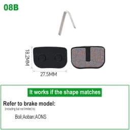 1 Pair Bicycle Disc Brake Pads Semi-Metallic Hydrauli Disc Brake Pad for SHIMANO SRAM AVID HAYES Magura Formula and Scooter