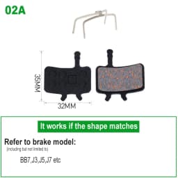 1 Pair Bicycle Disc Brake Pads Semi-Metallic Hydrauli Disc Brake Pad for SHIMANO SRAM AVID HAYES Magura Formula and Scooter