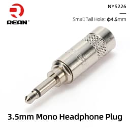 Neutrik's REAN Gold-plated Jack 3.5mm 3Pole Female Plug 1/8″ Headphone Notebook Microphone Audio Interface Extension Cable Plug