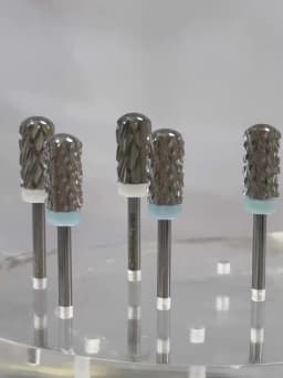 RolinStar 6.6 Large Round Top Barrel Safety 4XC 5XC Original Acrylic Powder Dipping Killer Remover Strongest Nail Drill Bits