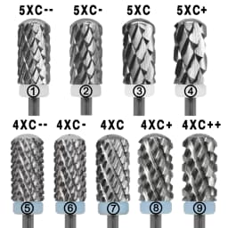 RolinStar 6.6 Large Round Top Barrel Safety 4XC 5XC Original Acrylic Powder Dipping Killer Remover Strongest Nail Drill Bits