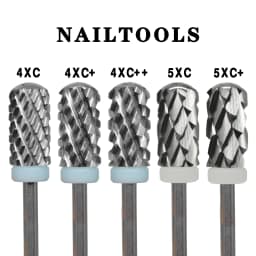 RolinStar 6.6 Large Round Top Barrel Safety 4XC 5XC Original Acrylic Powder Dipping Killer Remover Strongest Nail Drill Bits