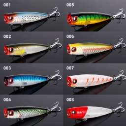 Noeby 105mm 24g Topwater Popper Fishing Lures Wobblers Long Casting Artificial Hard Baits Saltwater Freshwater Fishing Lures