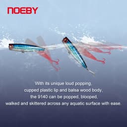 Noeby 105mm 24g Topwater Popper Fishing Lures Wobblers Long Casting Artificial Hard Baits Saltwater Freshwater Fishing Lures