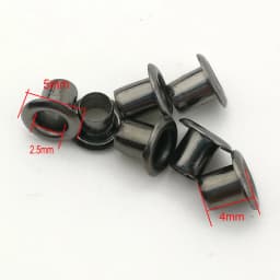 1.0/1.5/2/2.5mm Brass Hollow Rivets with Hanging Plate Holes Mini Eyelets Brass Tiny Grommet for BJD 100pcs