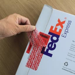 100% Total Transfer Tamper Evident Labels Security Warranty Void Stickers Red Large 35*120 Mm Triple Serial Numbers Seal Sticker