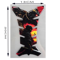 Motorcycle Universal Tankpad, Tank Pad, 3D Tank Pad Stickers, Oil Gas Protector, Tank Protector for SUZUKI YAMAHA Free Keychain