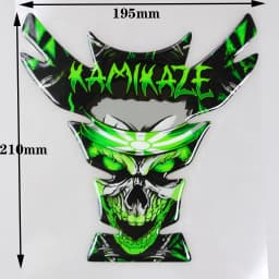 Motorcycle Universal Tankpad, Tank Pad, 3D Tank Pad Stickers, Oil Gas Protector, Tank Protector for SUZUKI YAMAHA Free Keychain