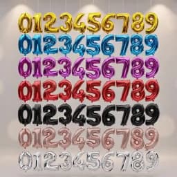 16/32 inch Number Foil Rose Gold Green Silver Discolor Digital Baby Shower Supplies Kid Boy balloons Birthday Party Decoration
