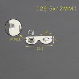 YYT 20PCS Spring sheet AA 12*12/26.5/27.5/28MM contact sheet battery box positive and negative sheets 0.3MM iron+nickel plating