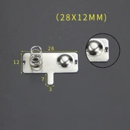 YYT 20PCS Spring sheet AA 12*12/26.5/27.5/28MM contact sheet battery box positive and negative sheets 0.3MM iron+nickel plating