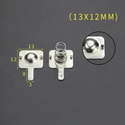 YYT 20PCS Spring sheet AA 12*12/26.5/27.5/28MM contact sheet battery box positive and negative sheets 0.3MM iron+nickel plating