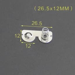 YYT 20PCS Spring sheet AA 12*12/26.5/27.5/28MM contact sheet battery box positive and negative sheets 0.3MM iron+nickel plating