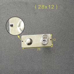 YYT 20PCS Spring sheet AA 12*12/26.5/27.5/28MM contact sheet battery box positive and negative sheets 0.3MM iron+nickel plating
