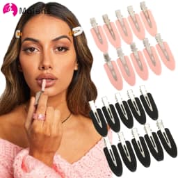 Molans 10pcs/set No Bend Seamless Hair Clips Side Bangs Barrette Makeup Washing Face Accessories Women Girls Styling Hairpins