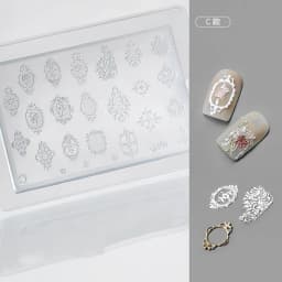 1pc Sweater Knitting Lace 3D Acrylic Mold Nail Art Decoration Nails DIY Design Silicone Nail Art Template Nail Mold