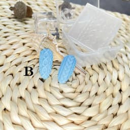 1pc Sweater Knitting Lace 3D Acrylic Mold Nail Art Decoration Nails DIY Design Silicone Nail Art Template Nail Mold