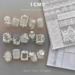 1pc Sweater Knitting Lace 3D Acrylic Mold Nail Art Decoration Nails DIY Design Silicone Nail Art Template Nail Mold