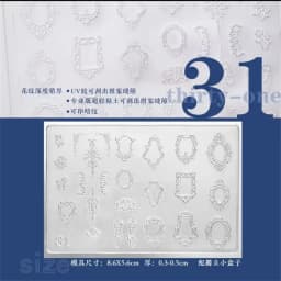 1pc Sweater Knitting Lace 3D Acrylic Mold Nail Art Decoration Nails DIY Design Silicone Nail Art Template Nail Mold