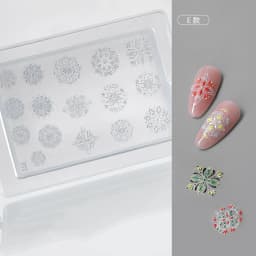 1pc Sweater Knitting Lace 3D Acrylic Mold Nail Art Decoration Nails DIY Design Silicone Nail Art Template Nail Mold