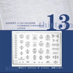 1pc Sweater Knitting Lace 3D Acrylic Mold Nail Art Decoration Nails DIY Design Silicone Nail Art Template Nail Mold