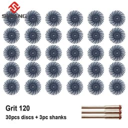 1Inch Radial Bristle Disc Kit Abrasive Brush 2.35mm/3mm Shank Detail Polishing Wheel for Dremel Rotary Tool Accessories