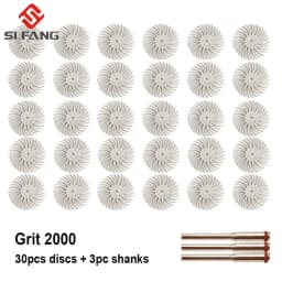 1Inch Radial Bristle Disc Kit Abrasive Brush 2.35mm/3mm Shank Detail Polishing Wheel for Dremel Rotary Tool Accessories