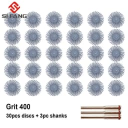1Inch Radial Bristle Disc Kit Abrasive Brush 2.35mm/3mm Shank Detail Polishing Wheel for Dremel Rotary Tool Accessories
