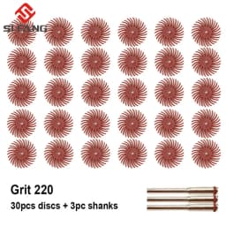 1Inch Radial Bristle Disc Kit Abrasive Brush 2.35mm/3mm Shank Detail Polishing Wheel for Dremel Rotary Tool Accessories