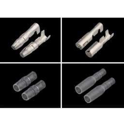 25/50/100sets 3.5 bullet terminal car electrical wire connector diameter 3.5mm Female + Male + Case Cold press Crimp terminal