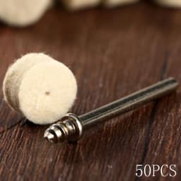 50Pcs/lot 13mm Diameter Grinding Wool Polishing Pads Dremel Accessories Felt Buffing Wheel 3.2 mm Discs Shanks for Rotary Tools