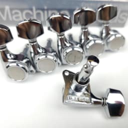 1 Set Guitar Locking Tuners Electric Guitar Machine Heads Tuners Lock String Tuning Pegs Chrome Silver Made in Korea