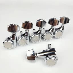 1 Set Guitar Locking Tuners Electric Guitar Machine Heads Tuners Lock String Tuning Pegs Chrome Silver Made in Korea