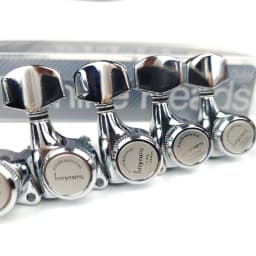 1 Set Guitar Locking Tuners Electric Guitar Machine Heads Tuners Lock String Tuning Pegs Chrome Silver Made in Korea